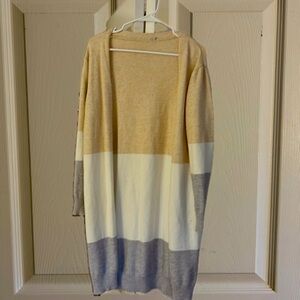 Color block cardigan